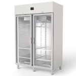 Armario de Maduración de Carne Acero Inoxidable 2 Puertas de Cristal 1404 Litros 4 Estantes Serie VANTA 1370x850x2130h mm DDA-1002-II Docriluc