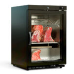 Armario de Maduración de Carne Negro 1 Puerta de Cristal 120 Litros 1 Estante Serie VANTA 600x650x900h mm DDAV-200 Docriluc