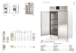 Armario Expositor de Congelación Acero Inoxidable 2 Puertas de Cristal 8 Estantes 1282 Litros Serie MIRAGE 1350x850x2130h mm CAGNV-140-2 Docriluc - Imagen 2
