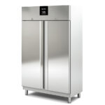 Armario Refrigerado y de Congelación Acero Inoxidable 2 Puertas Opacas 6 Estantes 830 Litros Serie MIRAGE 1240x720x2055h mm CAEM-125-2 Docriluc
