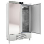 Armario de Refrigeración Acero Inoxidable Panadería y Pastelería 600x400 - 2 Puertas Opacas 979 Litros 6 Estantes Serie NIMBUS 1240x780x2055h mm CASRP-125-40 Docriluc