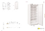 Armario de Refrigeración Blanco 1 Puerta Opaca 600 Litros 6 Estantes GN 2/1 Serie LUME 780x730x1890h mm DQR 600 Docriluc - Imagen 2