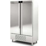 Armario de Refrigeración de Acero Inoxidable 2 Puertas Opacas 964 Litros 6 Estantes Serie NIMBUS 1240x710x2055h mm CASR-125-2 Docriluc