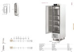 Armario Expositor de Congelación en Acero Inoxidable 1 Puerta de Cristal 409 Litros 4 Estantes Serie NIMBUS 525x780x2055h mm CASNV-55 Docriluc - Imagen 2