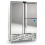 Armario de Refrigeración y Congelación Acero Inoxidable 3 Puertas Opacas 1165 Litros 5 Estantes Serie NIMBUS 1350x745x2160h mm CASM-140-3 Docriluc