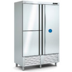 Armario de Refrigeración y Congelación Acero Inoxidable 3 Puertas Opacas 1165 Litros 5 Estantes Serie NIMBUS 1350x745x2160h mm CASRP-140-3 Docriluc