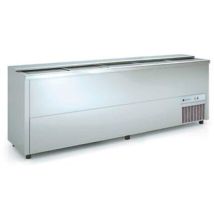 Botellero en Acero Inoxidable 5 Puertas Correderas 720 Litros Serie EB 2480x550x850h mm EBI-250 Docriluc
