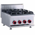 Cocina a Gas 4 Fuegos Sobremesa 600x680x485h mm HGR-605 HS