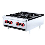 Cocina a Gas 4 Fuegos Sobremesa 610x770x375h mm HGS-4 HS