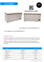 Congelador Horizontal 2 Puertas Abatibles 600 Litros 1800X710X900h mm BD-680-112 HS - Imagen 2