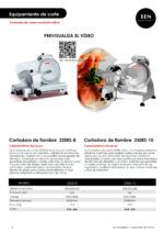 Cortadora de Fiambre de Aluminio con Cuchilla Ø 250 mm 490x390x380h mm 250ES-10 HS - Imagen 2