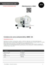 Cortadora de Fiambre de Aluminio con Cuchilla Ø 300 mm 595x480x450h mm 300ES-12A HS - Imagen 2