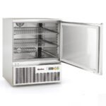 Escarchador de Copas Acero Inoxidable 1 Puerta Opaca 125 Litros 2 Estantes Serie DE 645x640x805h mm DNRE-140 Docriluc