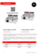 Freidora Electica 8 + 8 Litros 2 Cestas Sobremesa 570x450x360h mm HEF-89 HS - Imagen 2