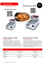 Freidora Electica 6 Litros 1 Cesta Sobremesa 280x450x310h mm HEF-81 HS - Imagen 2