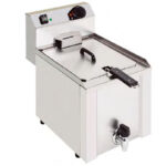 Freidora Eléctrica Monofásica con Grifo de Vaciado 7 Litros 1 Cesta Sobremesa 312x525x430h mm CSB-FK7L CISABA