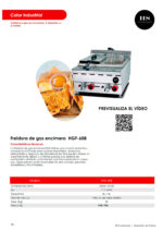Freidora Gas con Grifo de Vaciado 8 + 8 Litros 2 Cestas Sobremesa 600x612x485h mm HGF-608 HS - Imagen 2