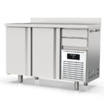 Frente Mostrador Refrigerado Acero Inoxidable 2 Puertas Opacas 325 Litros Serie SOLARE 1495x600x1040h mm MFR-150 Docriluc