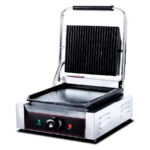 Grill de Contacto Simple Lisa Abajo y Arriba Ranurado Eléctrica 425x400x210h mm HEG-811EA HS