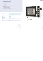 Horno Eléctrico de Panadería Convencional 6 Bandejas 600 x 400 - 980x780x795h mm CSB-6L CISABA - Imagen 2