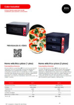 Horno de Pizza Eléctrica Compacto 4 Pizzas  Ø 30 cm 890x790x430h mm HEP-1 HS - Imagen 2