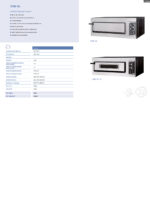 Horno de Pizza Eléctrico Compacto 1 Pizza 45 Ø cm 915x690x360h mm CSB-XL CISABA - Imagen 2