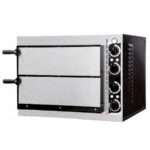 Horno de Pizza Eléctrico Compacto 1+1 Pizza 32 Ø cm 615x500x430h mm CSB-DOBLE CISABA