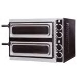 Horno de Pizza Eléctrico Compacto 1+1 Pizza 32 Ø cm 615x500x430h mm CSB-DOBLE PV CISABA