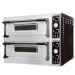 Horno de Pizza Eléctrico Compacto 4 + 4 Pizzas 32 Ø cm 975x925x745h mm CSB-BASIC 44 CISABA