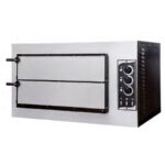 Horno de Pizza Eléctrico Compacto 4 + 4 Pizzas 25 Ø cm 915x690x530h mm CSB-DOBLE XL CISABA