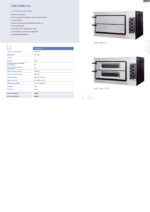 Horno de Pizza Eléctrico Compacto 4 + 4 Pizzas 25 Ø cm 915x690x530h mm CSB-DOBLE XL CISABA - Imagen 2