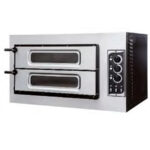 Horno de Pizza Eléctrico Compacto 4 + 4 Pizzas 25 Ø cm 915x690x530h mm CSB-DOBLE XL PV CISABA