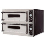 Horno de Pizza Eléctrico Compacto 6 + 6 Pizzas 32 Ø cm 975x1215x745h mm CSB-BASIC 66 CISABA