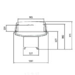 Isla Refrigerada Serie VELASTRA VIS-125 - 1250x1207x971h mm VIS-10-125 Docriluc - Imagen 3