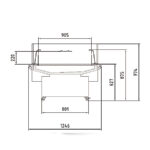 Isla Refrigerada Serie VELASTRA VIS-125 - 1250x1246x974h mm VISC-10-125 Docriluc - Imagen 3