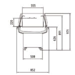 Isla Refrigerada Serie VELASTRA VIS-90/190 - 900x852x971h mm VIS-90 Docriluc - Imagen 3