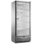 Armario de Refrigeración en Acero Inoxidable 455 Litros 1 Puerta de Cristal 4 Estantes 750x785x1900h mm MM A 5 PV Corequip