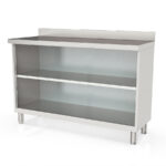 Mesa Auxiliar Acero Inoxidable 2 Estantes Serie AEGIS 1495x600x1040h mm ENFM35-150-2 Docriluc