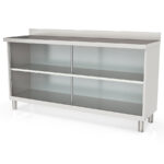 Mesa Auxiliar Acero Inoxidable 2 Estantes Serie AEGIS 2020x600x1040h mm ENFM35-200-2 Docriluc