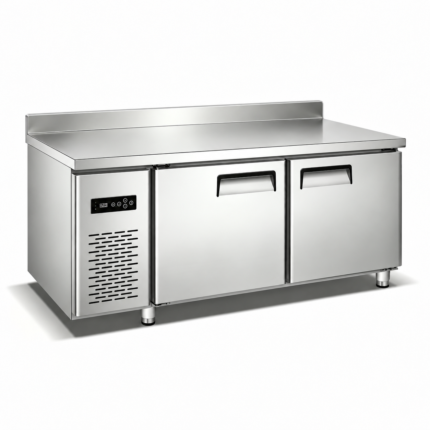Mesa Refrigerada Acero Inoxidable 2 Puertas Opacas 1500X600X800h mm TC0.2L2T HS