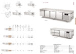 Mesa Refrigerada Acero Inoxidable 2 Puertas Opacas 2 Estantes 169 Litros Serie LUMINIS 1345x700x600h mm MKR-135 Docriluc - Imagen 2