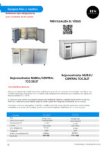 Mesa Refrigerada Acero Inoxidable 2 Puertas Opacas 1500X600X800h mm TC0.2L2T HS - Imagen 2