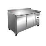 Mesa Refrigerada Acero Inoxidable 2 Puertas Opacas 260 Litros 1360x600x960h mm SNACK2200TN HS