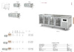 Mesa de Congelación Acero Inoxidable 3 Puertas de Cristal 3 Estantes 562 Litros Serie ILUMIA 2020x800x850h mm MPCV-200 - Docriluc - Imagen 2
