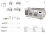Mesa Refrigerada Acero Inoxidable 2 Puertas de Cristal 245 Litros Serie RADIANT 1495x600x850h mm MBRV-150 Docriluc - Imagen 2