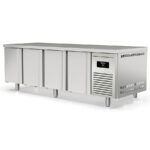 Mesa Refrigerada Acero Inoxidable 4 Puertas Opacas 4 Estantes 761 Litros Serie ILUMIA 2545x800x850h mm MPR-250 Docriluc