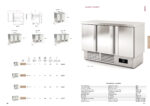 Mesa Refrigerada de Preparación GN 1/1 - 2 Puertas Opacas 2 Estantes 169 Litros Serie ARGENTUM 925x700x870h mm MCF-100 Docriluc - Imagen 2