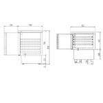 Mesa Refrigerada de Preparación GN 1/1 - 2 Puertas Opacas 2 Estantes 169 Litros Serie ARGENTUM 925x700x870h mm MCF-100 Docriluc - Imagen 3