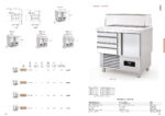 Mesa Refrigerada para Ingredientes 18 Cubetas GN 1/6 y 6 Cubetas GN 1/9 - 2 Puertas Opacas 2 Estantes 2 Cajones 169 Litros Serie ARGENTUM 925x700x890h mm MSSC-100 Docriluc - Imagen 2