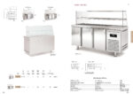 Mesa Refrigerada para Ingredientes 4 Cubetas GN 1/3 - 2 Puertas Opacas 2 Estantes 255 Litros Serie ARGENTUM 1345x700x890h mm MDK70-135 Docriluc - Imagen 2